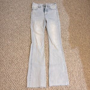 Divided light wash flare jeans